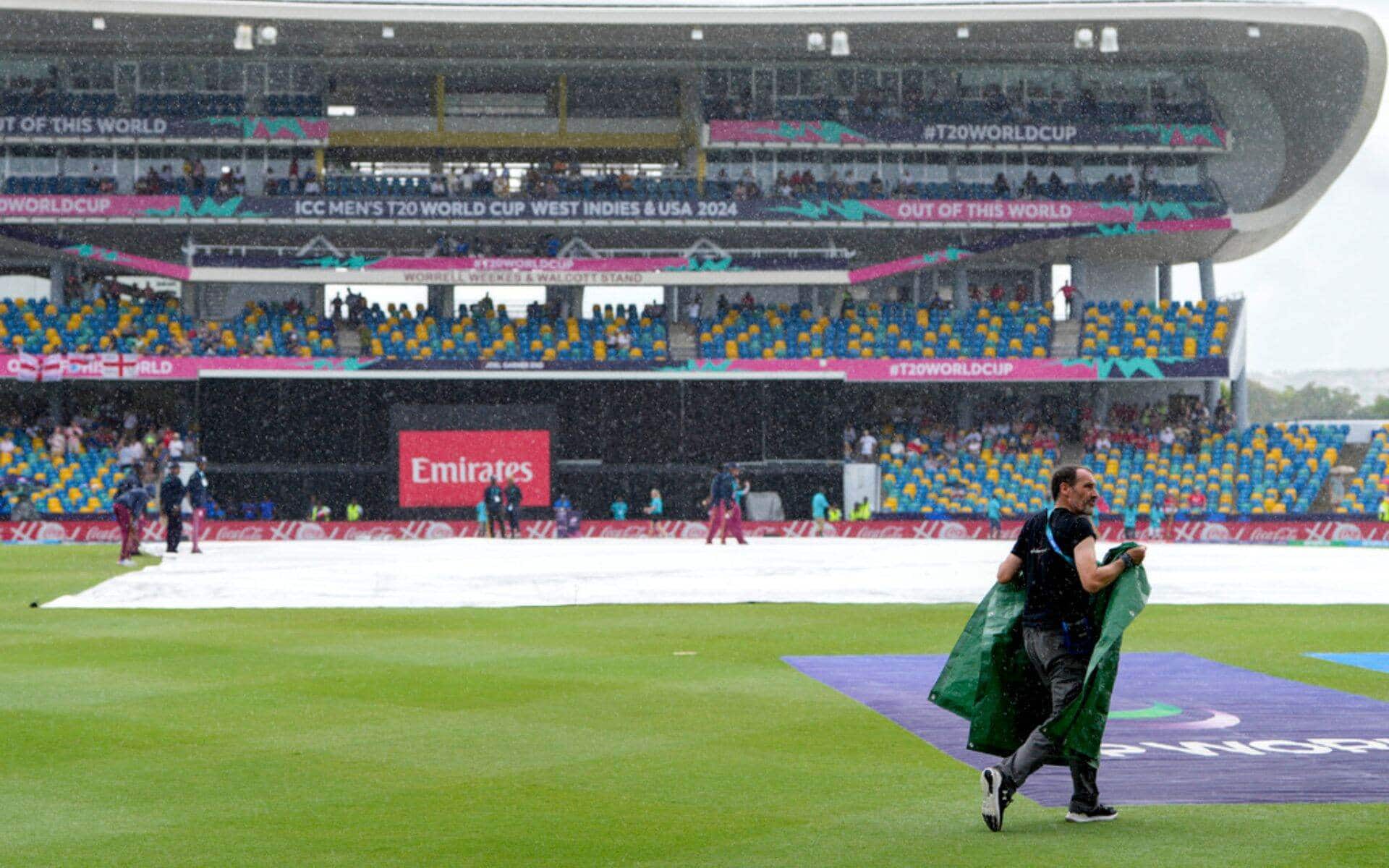 ENG Vs SCO T20 World Cup 2024 Match To Be Called Off? Rain Pours Down At Kensington Oval